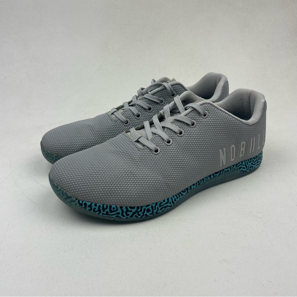 Nobull Superfabric Light Gray Trainer Sneakers Shoes Men's Sz 12 Women's 13.5